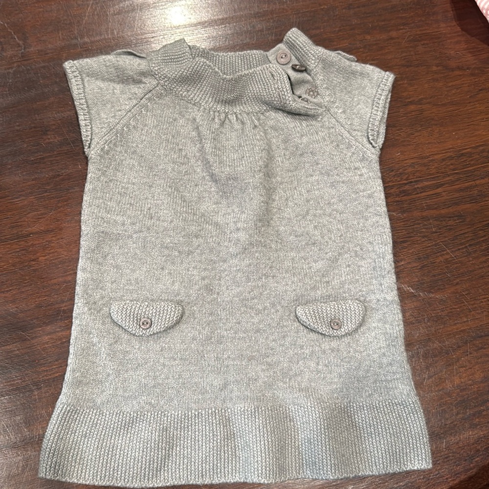 Jacadi toddler girl sweater dress size 18 months